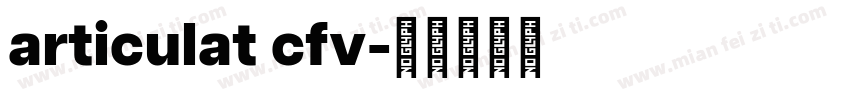 articulat cfv字体转换